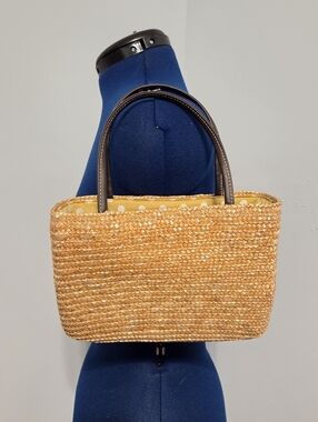 Woven Straw Handheld Purse